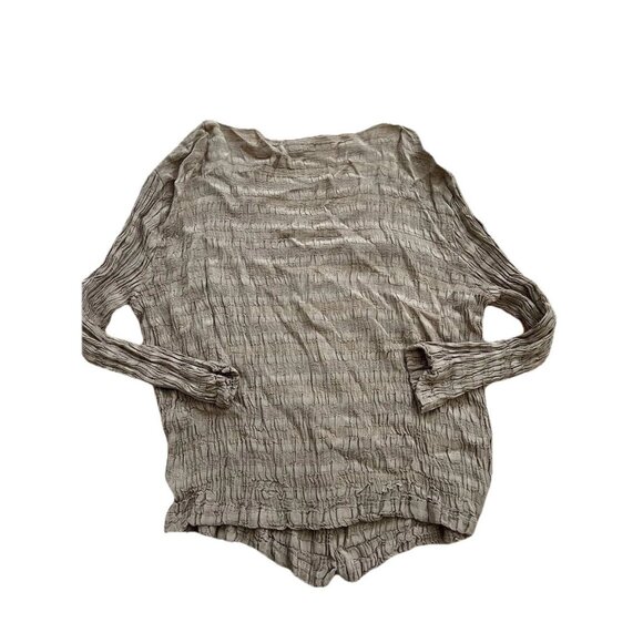 CP Shades Gray Cardigan/Top with Tortoise Shell Buttons USA Made Sz S A000882 - Picture 3 of 8